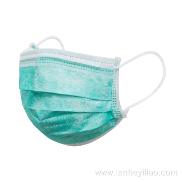 Green Disposable Facemask Type IIR Medical Face Mask